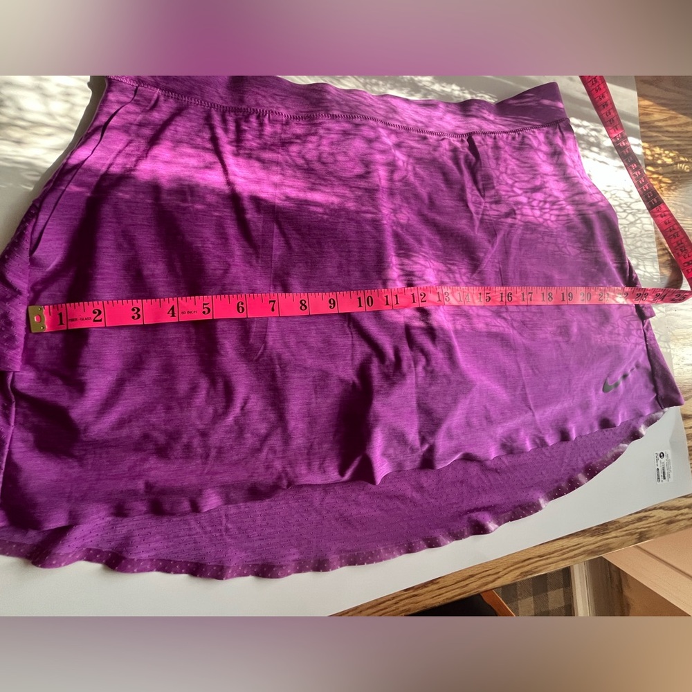 Nike Golf Dri-Fit Skort Skirt Heathered Purple Lightweight Perforated Size XL - Picture 10 of 16